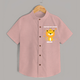 Charming Like A Prince - Valentine's Day Themed Customized Shirt For Kids - PEACH - 0 - 6 Months Old (Chest 23")