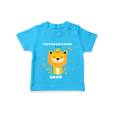 Charming Like A Prince - Valentine's Day Themed Customized T-Shirt For Kids - SKY BLUE - 0-5 Months Old (Chest 17")