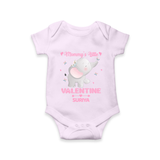 Mommy's Little Valentine - Customized Romper For Babies With Name - LILAC - 0 - 3 Months Old (Chest 16")