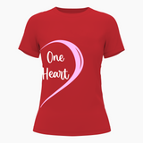 Two Halves matching couplesT-Shirt - RED - Small (Chest 36")
