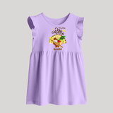 My First Vishu Madhavi Personalized Baby BABY FROCK – Malayalam Vishu Design Outfit - LILAC - 0 - 3 Months Old (Chest 17")