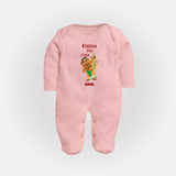 Konna Poo Cutie Baby FULL BODY SUIT – Vishu Flower Theme - BABY PINK - New Born (Chest 7.5")