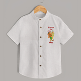 Konna Poo Cutie Baby SHIRT – Vishu Flower Theme - WHITE - 0 - 6 Months Old (Chest 23")