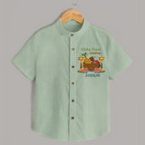 Vishu Feast Loading Baby SHIRT – Festive Food & Kani Theme - MINT GREEN - 0 - 6 Months Old (Chest 23")