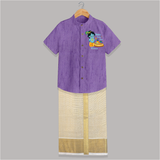 Vishu Baby Boss SHIRT AND DHOTI – Cute Krishna Theme