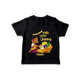 Kutti Vishu Queen Baby T-Shirt – Girl Festive Theme - BLACK - 0-5 Months Old (Chest 17")