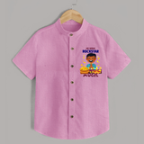 Lil Vishu Rockstar Baby SHIRT – Cute Festive Kids Wear for Vishu Celebration - BABY PINK - 0 - 6 Months Old (Chest 23")