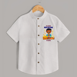Lil Vishu Rockstar Baby SHIRT – Cute Festive Kids Wear for Vishu Celebration - WHITE - 0 - 6 Months Old (Chest 23")