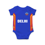 Blue Cricket Theme Baby Romper | Soft Cotton Little Champs Outfit