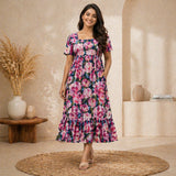 Big Floral Customised Maternity Wear