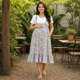 Lavender Breeze Floral Maternity Dress