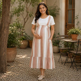 Blush Stripe Customized Maternity collection