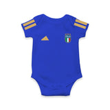 Italy Football Team Inspired Baby Romper – Royal Blue Soccer Bodysuit