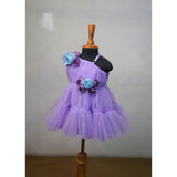 Lavender & Blue Colour Family Combo Outfits- Dad, Mom, Boy Kid, Girl Kid