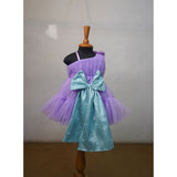 Lavender & Blue Colour Family Combo Outfits- Dad, Mom, Boy Kid, Girl Kid