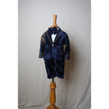 Royal Cascade Embroidered Velvet Suit Set - Boy Kid