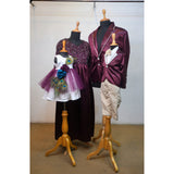 Wine Colour Family Party Wear Combo - Dad, Mom,Boy Kid, Girl Kid
