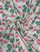Tropical Pineapple Light Green Family Matching Outfit Set