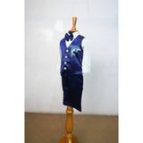 Royal Blue Dolphin Family Party Wear Collection-Dad,Mom,And Kid
