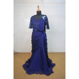 Royal Blue Dolphin Family Party Wear Collection-Dad,Mom,And Kid