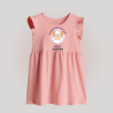 Heading Butting into Life Aries Baby Frock | Custom Aries Baby Frock for Your Baby - BABY PINK - 0 - 3 Months Old (Chest 17")