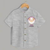 Heading Butting into Life Aries Shirt | Custom Aries Shirt for Your Baby - GREY - 0 - 6 Months Old (Chest 23")