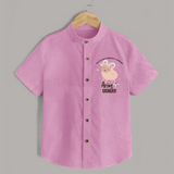 My First World Might Be a Command Aries Shirt | Personalized Aries Shirt for Your Little Leader - BABY PINK - 0 - 6 Months Old (Chest 23")