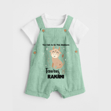 Too Cute To Be This Stubborn Taurus Dungaree Set | Personalized Taurus Dungaree Set for Your Little Stubborn Star - MINT GREEN - 0 - 5 Months Old (Chest 18")
