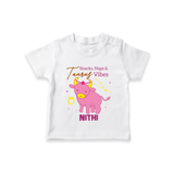 Snacks, Naps and Taurus Vibes T-Shirt | Custom Taurus T-Shirt for Your Cozy Baby - WHITE - 0-5 Months Old (Chest 17")