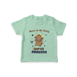 Born To Be Cozy Taurus T-Shirt | Personalized T-Shirt for Your Cozy Taurus Baby - MINT GREEN - 0-5 Months Old (Chest 17")