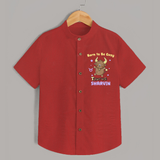 Born To Be Cozy Taurus Shirt | Personalized Shirt for Your Cozy Taurus Baby - RED - 0 - 6 Months Old (Chest 23")