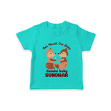 Two Moods, One Baby Gemini T-Shirt | Custom Gemini Baby T-Shirt for Your Little Dual Personality - TEAL - 0-5 Months Old (Chest 17")