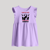 Double The Trouble Gemini Edition Baby Frock | Personalized Gemini Baby Frock for Your Little Trouble Maker - LILAC - 0 - 3 Months Old (Chest 17")
