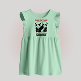 Double The Trouble Gemini Edition Baby Frock | Personalized Gemini Baby Frock for Your Little Trouble Maker - MINT GREEN - 0 - 3 Months Old (Chest 17")