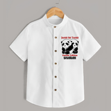 Double The Trouble Gemini Edition Shirt | Personalized Gemini Shirt for Your Little Trouble Maker - WHITE - 0 - 6 Months Old (Chest 23")