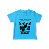 Double The Trouble Gemini Edition T-Shirt | Personalized Gemini T-Shirt for Your Little Trouble Maker - SKY BLUE - 0-5 Months Old (Chest 17")
