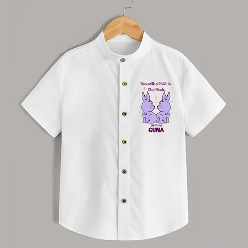 Born With A Built-In Chat Mode Gemini Shirt | Custom Gemini Shirt for Your Little Talker