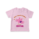 Mom's Favorite Shadow Cancer T-Shirt | Personalized Cancer Baby T-Shirt for Your Little Shadow - BABY PINK - 0-5 Months Old (Chest 17")