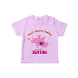 Mom's Favorite Shadow Cancer T-Shirt | Personalized Cancer Baby T-Shirt for Your Little Shadow - LILAC - 0-5 Months Old (Chest 17")