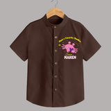 Mom's Favorite Shadow Cancer Shirt | Personalized Cancer Baby Shirt for Your Little Shadow - CHOCOLATE BROWN - 0 - 6 Months Old (Chest 23")