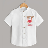 Made With Extra Love And Tears Cancer Shirt | Custom Cancer Shirt for Your Little One - WHITE - 0 - 6 Months Old (Chest 23")