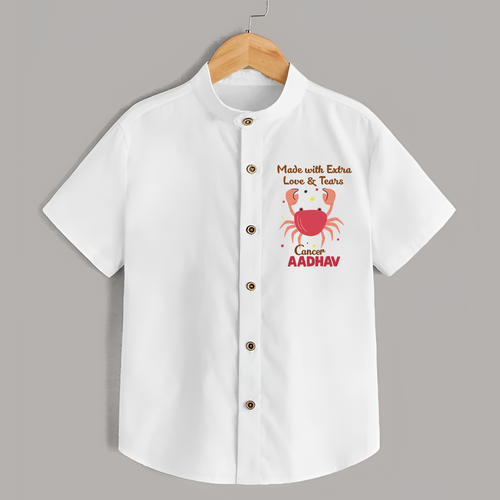 Made With Extra Love And Tears Cancer Shirt | Custom Cancer Shirt for Your Little One
