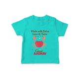 Made With Extra Love And Tears Cancer T-Shirt | Custom Cancer T-Shirt for Your Little One - TEAL - 0-5 Months Old (Chest 17")