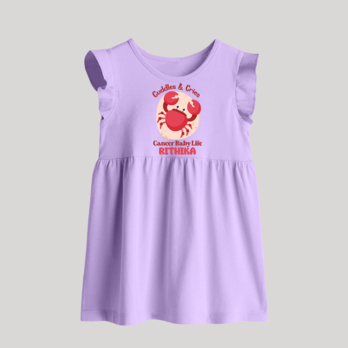 Cuddles And Cries Cancer Baby Life Baby Frock | Personalized Cancer Baby Frock for Your Cuddly Baby