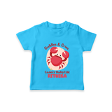 Cuddles And Cries Cancer Baby Life T-Shirt | Personalized Cancer T-Shirt for Your Cuddly Baby - SKY BLUE - 0-5 Months Old (Chest 17")
