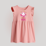 Cancer Baby Frock | Custom Baby Frock for Your Little Cancer Baby - BABY PINK - 0 - 3 Months Old (Chest 17")
