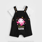 Cancer Baby Dungaree Set | Custom Dungaree Set for Your Little Cancer Baby - BLACK - 0 - 5 Months Old (Chest 18")