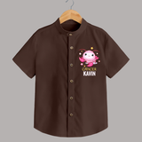 Cancer Baby Shirt | Custom Shirt for Your Little Cancer Baby - CHOCOLATE BROWN - 0 - 6 Months Old (Chest 23")