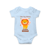 I DonÕt Cry, I Perform Leo Baby Romper / Onesie | Custom Leo Romper / Onesie for Your Little Performer - BABY BLUE - New Born (Chest 14")