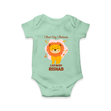 I DonÕt Cry, I Perform Leo Baby Romper / Onesie | Custom Leo Romper / Onesie for Your Little Performer - MINT GREEN - New Born (Chest 14")
